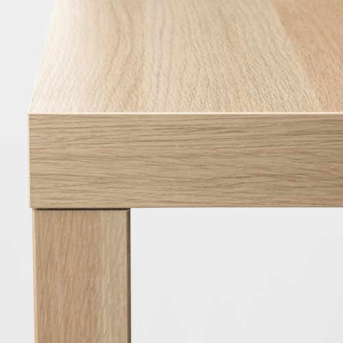Lack coffee table white store stained oak effect